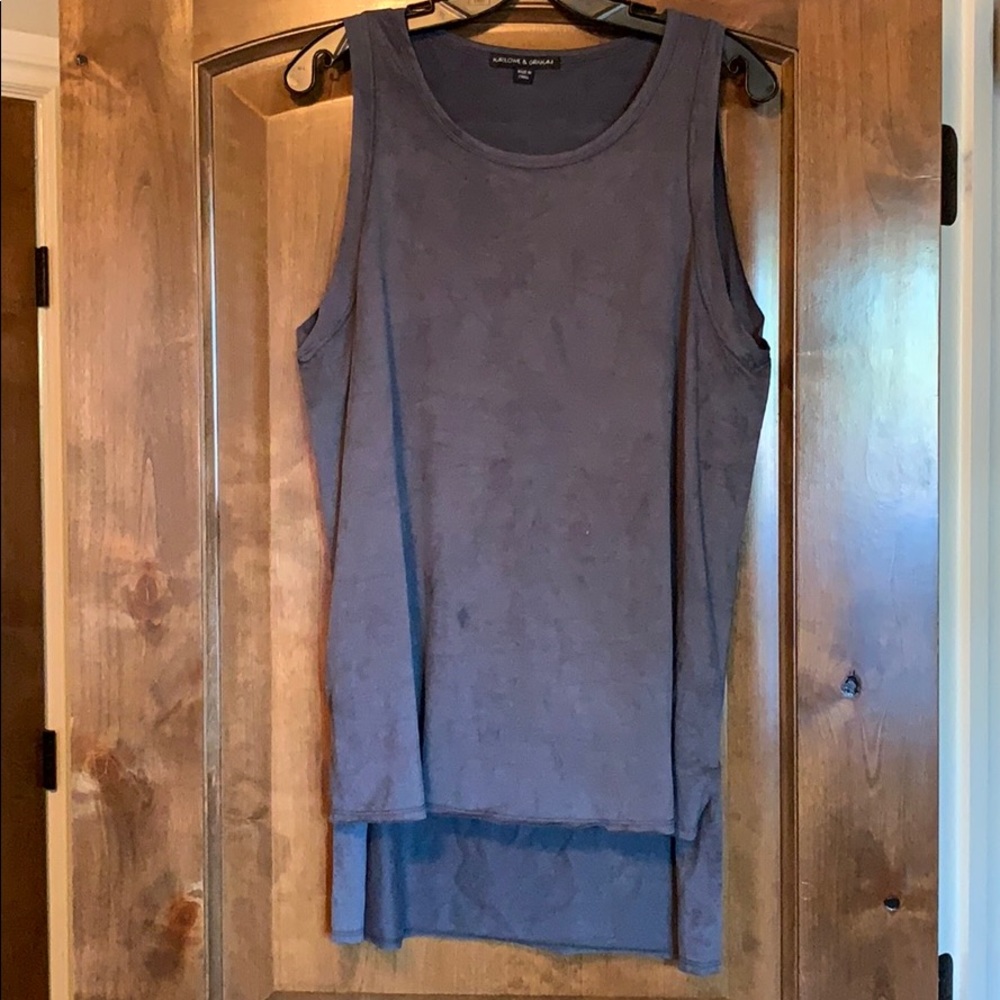 Micro suede tank